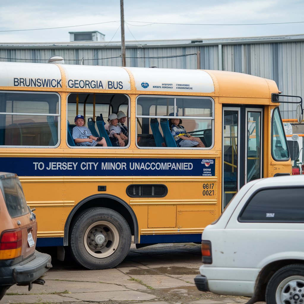 Brunswick Georgia Bus to Jersey City Minor Unaccompanied